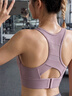 保羅領(lǐng)袖（PAUL LEADER）高強度運動(dòng)內衣女防震大胸瑜伽背心一體式跑步訓練健身文胸bra 藕紫 【熱賣(mài)色/高強度專(zhuān)業(yè)防震】 S 推薦尺寸65ABC/70ABC/75A 曬單實(shí)拍圖