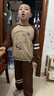 巴帝巴帝春秋款嬰幼兒男童衛衣衛褲時(shí)尚百搭運動(dòng)休閑套裝 卡其色 150 曬單實(shí)拍圖