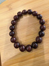 月印百川 小葉紫檀手串男女款牛毛紋珠素圈文玩單圈手鏈約12mm 曬單實(shí)拍圖