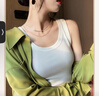 浪莎吊帶背心女帶胸墊免穿文胸10A抗菌可外穿內搭運動(dòng)螺紋打底衫 曬單實(shí)拍圖