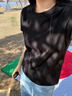 森馬（Semir）短袖t恤女26夏季短款顯瘦U領(lǐng)內搭正肩寬松圓領(lǐng)打底衫109326100001 曬單實(shí)拍圖