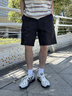 MUSINSA STANDARD韓國26春季新品男士時(shí)尚百搭潮流簡(jiǎn)約工裝短褲 黑色（BK） 31 曬單實(shí)拍圖