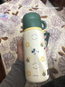 迪士尼（Disney）兒童保溫杯316不銹鋼吸管直飲水杯幼兒園小學(xué)生雙飲水壺綠米奇 曬單實(shí)拍圖