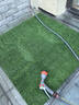康邁斯仿真草皮人工人造草坪地毯假草皮戶(hù)外假草坪雨棚消音墊黑底1*2 曬單實(shí)拍圖