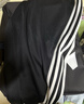 阿迪達斯（adidas）長(cháng)褲男女春季寬松透氣直筒褲跑步運動(dòng)防風(fēng)休閑褲  黑白 M 曬單實(shí)拍圖