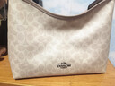 蔻馳（COACH）【品牌直供】女士LAUREL中號斜挎流浪包沙黃色CV975女神節禮物 曬單實(shí)拍圖