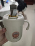 沃德百惠（WORTHBUY）316不銹鋼兒童水杯寶寶雙層防摔防燙學(xué)飲吸管杯帶刻度牛奶杯子 白 曬單實(shí)拍圖