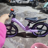 喜爾唯兒童平衡車(chē)可調節1到12歲寶寶滑步車(chē)小孩自行車(chē)輕便無(wú)腳踏自行車(chē) 14寸 暗夜紫【4-8歲適用】 +禮包 曬單實(shí)拍圖