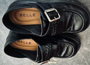 百麗（Belle）復古皮帶扣牛皮樂(lè )福鞋女2026春新商場(chǎng)厚底樂(lè )福鞋F2M1DAM6預售 黑色 34 曬單實(shí)拍圖