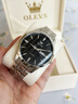 歐利時(shí)（OLEVS）瑞士認證品牌手表男機械表全自動(dòng)男士手表高檔商務(wù)男表生日禮物男 銀灰鋼帶/禮盒包裝/定制刻字 曬單實(shí)拍圖