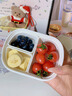 SP SAUCE日本水果便當盒食物分隔保鮮盒學(xué)生上班族便攜外出裝水果收納盒子 800ml三分格密封保鮮盒 微波爐使用請將蓋子拿出 曬單實(shí)拍圖