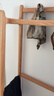 林氏家居全實(shí)木衣帽架臥室落地橡木掛衣架家具樸木系列CO2G 曬單實(shí)拍圖