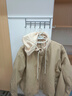 俞兆林（YUZHAOLIN）韓系卡其色拼接假兩件連帽短款外套女2026春季夾克巨好看早春上衣 卡其色 拼接假兩件氣質(zhì)外套 M 建議100-115斤 曬單實(shí)拍圖