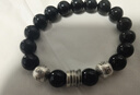 妙韻黑曜石五帝錢(qián)手串足銀999純銀手鏈男士復古做舊簡(jiǎn)約轉運珠飾品女 黑曜石珠徑10mm標準女款 曬單實(shí)拍圖