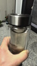 希諾（heenoor）雙層玻璃杯男家用商務(wù)辦公泡茶杯子過(guò)濾車(chē)載水杯XN-9607 410mL 曬單實(shí)拍圖