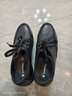蜘蛛王男鞋內增高小碼男士皮鞋牛皮系帶商務(wù)休閑鞋 黑色 40  曬單實(shí)拍圖