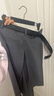 Fabrique煙灰色褶裥直身半身裙配腰帶女秋季新品 石灰色 S 曬單實(shí)拍圖