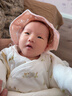 斑巴豆迪嬰兒帽子透氣防風寶寶防曬帽新生兒小月齡遮陽帽外出嬰幼兒漁夫帽 曬單實拍圖