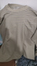 MUJI男式 天竺編織 圓領(lǐng)長(cháng)袖T恤 男士打底衫男款男裝 26年春季 卡其色圖案 S （165/84A） 曬單實(shí)拍圖