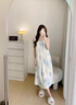 自由系莫代爾睡裙女士睡衣春夏季家居服棉綢帶胸墊背心短款寬松可外穿 曬單實(shí)拍圖