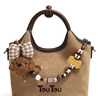 toutou2025新款女包小狗串珠菜籃子單肩斜挎托特包生日禮物送女友 曬單實(shí)拍圖