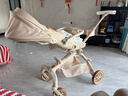 XUM嬰兒車(chē)嬰兒推車(chē)0-6歲用折疊可坐可躺帶減震遛娃神器雙向溜娃車(chē) 六重減震|加高防護|全棚 卡其色 曬單實(shí)拍圖