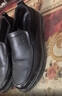 紅蜻蜓男士真皮一腳蹬軟底商務(wù)休閑皮鞋中年爸爸鞋男鞋 WTA33107 黑色41 曬單實(shí)拍圖