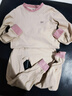 貓人兒童內衣套裝純棉女童秋衣秋褲中大童半高領(lǐng)棉毛衫 米色 150  曬單實(shí)拍圖