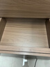 源著(zhù)原林（YUZYULIN）暗格床頭柜智能家用臥室實(shí)木儲物柜一體帶鎖輕奢高級感床邊柜子 暗格帶鎖+下胡桃色+卡其（底層暗格）高55 48x40x50cm 曬單實(shí)拍圖