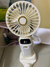 MIORWOOR【五檔變變頻風(fēng)扇】手持小風(fēng)扇草莓熊隨身便攜折疊usb充電迷你小型電扇辦公室桌面掛脖兒童學(xué)生 【冰川白標準款】超長(cháng)續航丨充插兩用丨五檔大風(fēng)力 曬單實(shí)拍圖