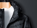 真維斯戶(hù)外運動(dòng)輕薄羽絨服男士外套秋冬季中青年連帽商務(wù)休閑保暖 黑色 2XL 曬單實(shí)拍圖