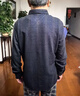 夢(mèng)特嬌羊絨長(cháng)袖襯衫男士春秋季厚款商務(wù)休閑中年爸爸格子襯衣商務(wù)裝 麻灰 170/L 【建議體重120-135斤】 曬單實(shí)拍圖