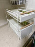 佳幫手抽拉置物架廚房分層調料雜糧收納架抽屜架下水槽櫥柜拉籃大號 曬單實(shí)拍圖
