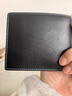 稻草人男士錢(qián)包短款商務(wù)頭層牛皮橫款兩折票夾多卡位錢(qián)夾黑色生日禮物 曬單實(shí)拍圖