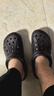 卡駱馳（CROCS）【采銷(xiāo)直播】貝雅洞洞鞋男鞋女鞋輕便耐磨一腳蹬拖鞋休閑鞋|10126 黑色-001 40 (250mm) 曬單實(shí)拍圖