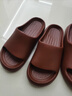 梵慕帛（VANMBO）法國2026年新款夏季拖鞋女本命年居家用防滑浴室涼拖 棗紅色【升級款】更加舒適 36-37 曬單實(shí)拍圖