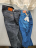 羅蒙商務(wù)休閑牛仔褲男士裝秋冬季彈力寬松直筒休閑褲中青年長(cháng)褲子 807藍色+黑色 常規 34 曬單實(shí)拍圖