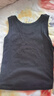 全棉時(shí)代打底衫女士背心夏季針織羅紋緊身吊帶女 黑色 L 曬單實(shí)拍圖