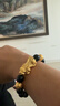 侶行家黃金貔貅手鐲999足金足銀黑曜石手串男士金包銀轉運珠手鏈送老公 貔貅手串約22克-包金1.3g 【貔貅+金珠+黑曜石】 曬單實(shí)拍圖