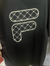 斐樂(lè )（FILA）FUSION潮牌情侶短袖T恤夏季寬松休閑印花男女裝圓領(lǐng)純棉上衣 深黑-BK L (175) 曬單實(shí)拍圖