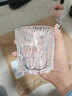 云勉玻璃威士忌酒杯高級水晶洋酒杯啤酒烈酒杯家用輕奢高檔喝茶杯子 玄冰杯【280ML】 曬單實(shí)拍圖