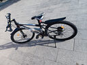 金武端自行車(chē)成人山地車(chē)公路賽車(chē)單車(chē)騎行變速超輕越野中學(xué)生初中青少年 頂配版-輻條輪-黑白色 26寸21速 曬單實(shí)拍圖