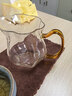 璞器黃汝窯花意茶漏茶托套裝玻璃黃把公道杯茶海三件套功夫茶具配件 曬單實(shí)拍圖