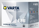 瓦爾塔（VARTA）汽車(chē)電瓶蓄電池啟停 EFB H5 60AH 長(cháng)城本田思域大眾哈弗 上門(mén)安裝 曬單實(shí)拍圖