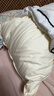 霞珍羽絨枕95%白鵝絨枕頭芯100支全棉成人枕  一對拍2 單只裝 高枕 曬單實(shí)拍圖