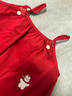 幼歌（YOUGE）【軟牛仔】嬰幼兒品卡通刺繡純色吊帶娃娃裙百搭可愛(ài)連衣裙 紅色 110 cm 曬單實(shí)拍圖