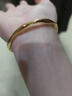 夢(mèng)幻時(shí)光莫比烏斯環(huán)黃金手鐲純金包銀實(shí)心999足金鐲子 送女友老婆生日禮物 金包銀手鐲（包金1克） 54# 曬單實(shí)拍圖