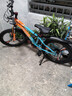 鳳凰官方旗艦店兒童自行車(chē)男女變速青少年學(xué)生山地車(chē)碟剎賽車(chē) 星際 橙藍【變速】三刀輪 22寸【適合130-170cm】 曬單實(shí)拍圖