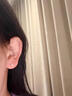 BJYLS999足銀養耳洞耳釘女睡覺(jué)免摘防堵不易過(guò)敏純銀耳棒耳針學(xué)生耳飾 圓頭+鑲鉆耳棒【各一對】 曬單實(shí)拍圖