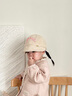 U&MUDI寶寶帽子春秋款兒童冬天嬰兒秋冬季女童2025新款漁夫帽鴨舌帽防風(fēng) 米色大檐帽48-52cm2-4歲 曬單實(shí)拍圖